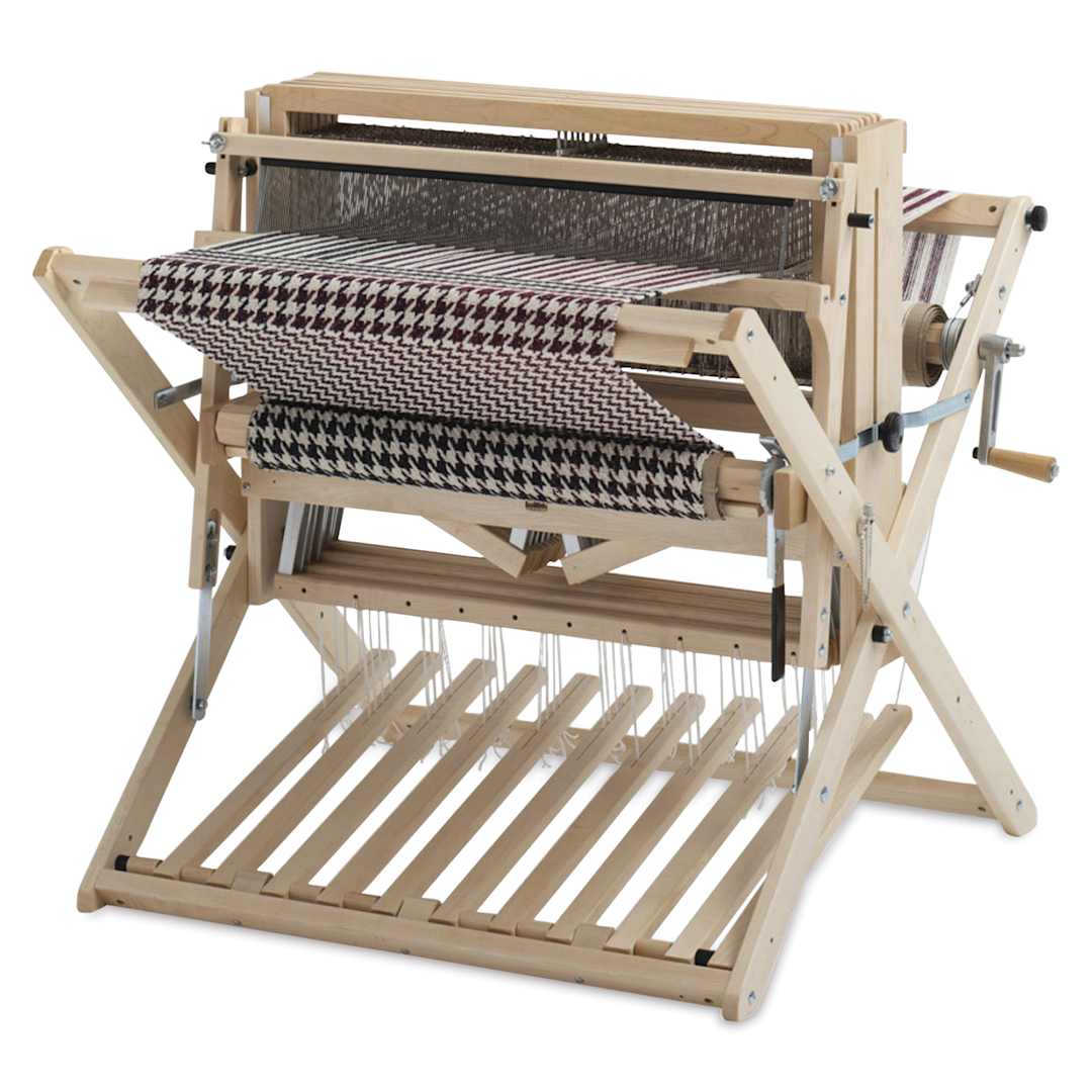 Open in modal - Schacht Baby Wolf Loom - 8 Shaft, 10 Dent - in use