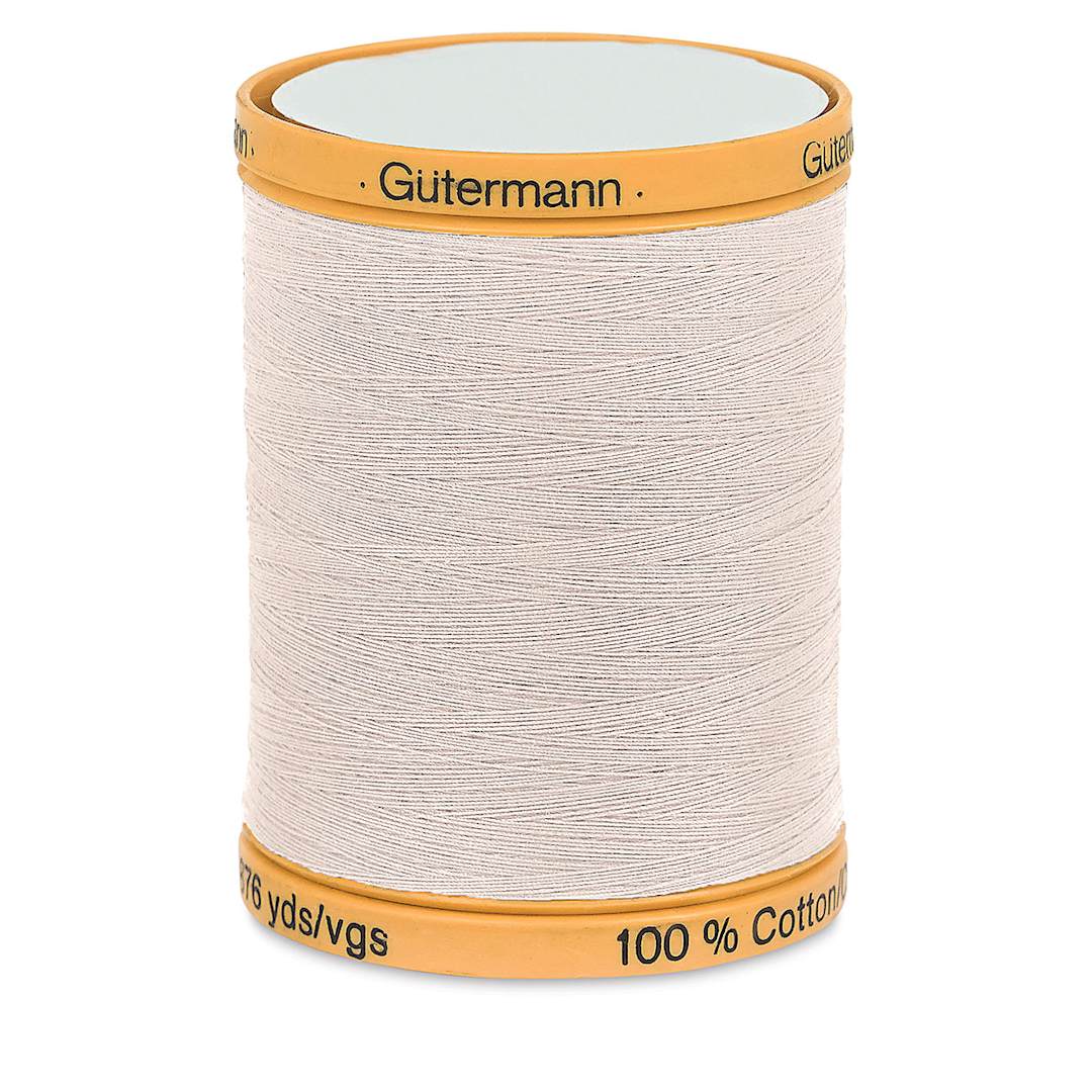 Open in modal - Gutermann Cotton Thread - Cream, 876 yd Spool