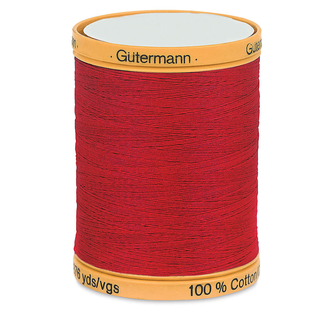 Open in modal - Gutermann Cotton Thread - Red, 876 yd Spool