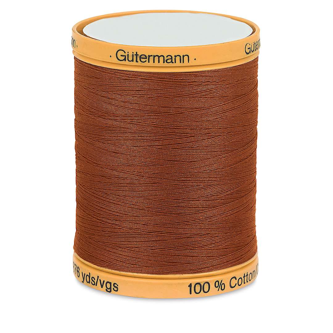 Open in modal - Gutermann Cotton Thread - Dark Brown, 876 yd Spool