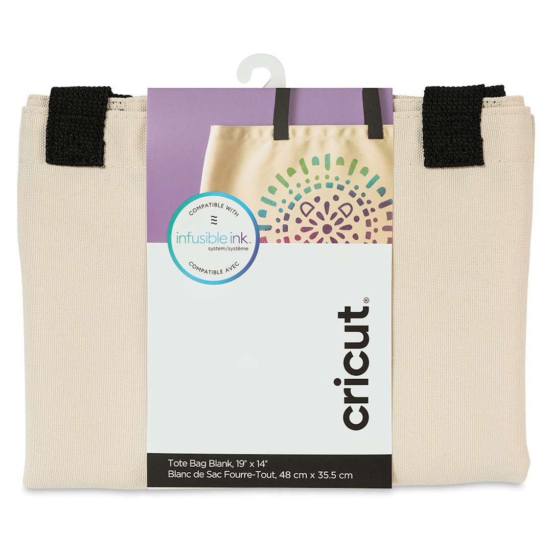 Open in modal - Cricut Tote Bag Blank - Front of Large package with label