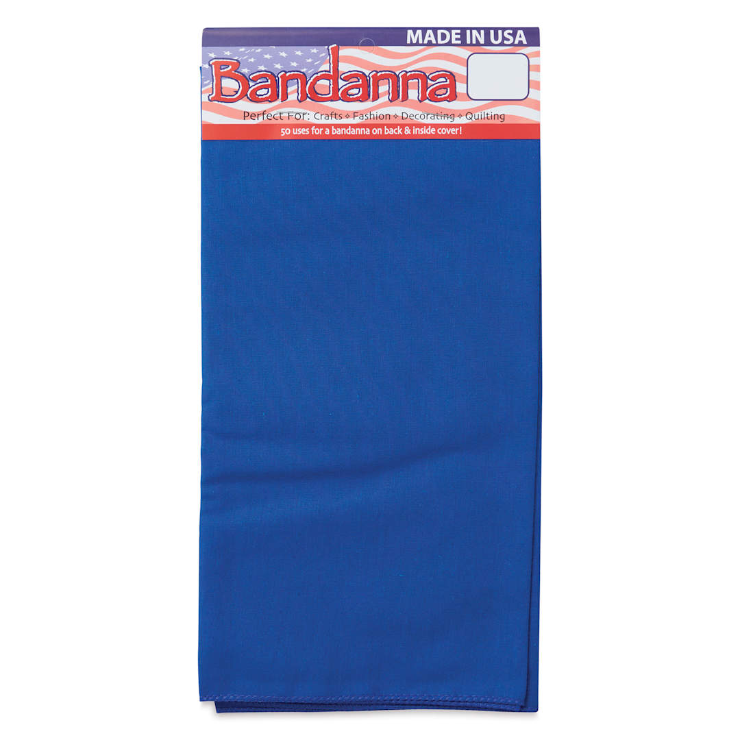Open in modal - Carolina Creative Solid Bandana - Royal Blue, 22" x 22"