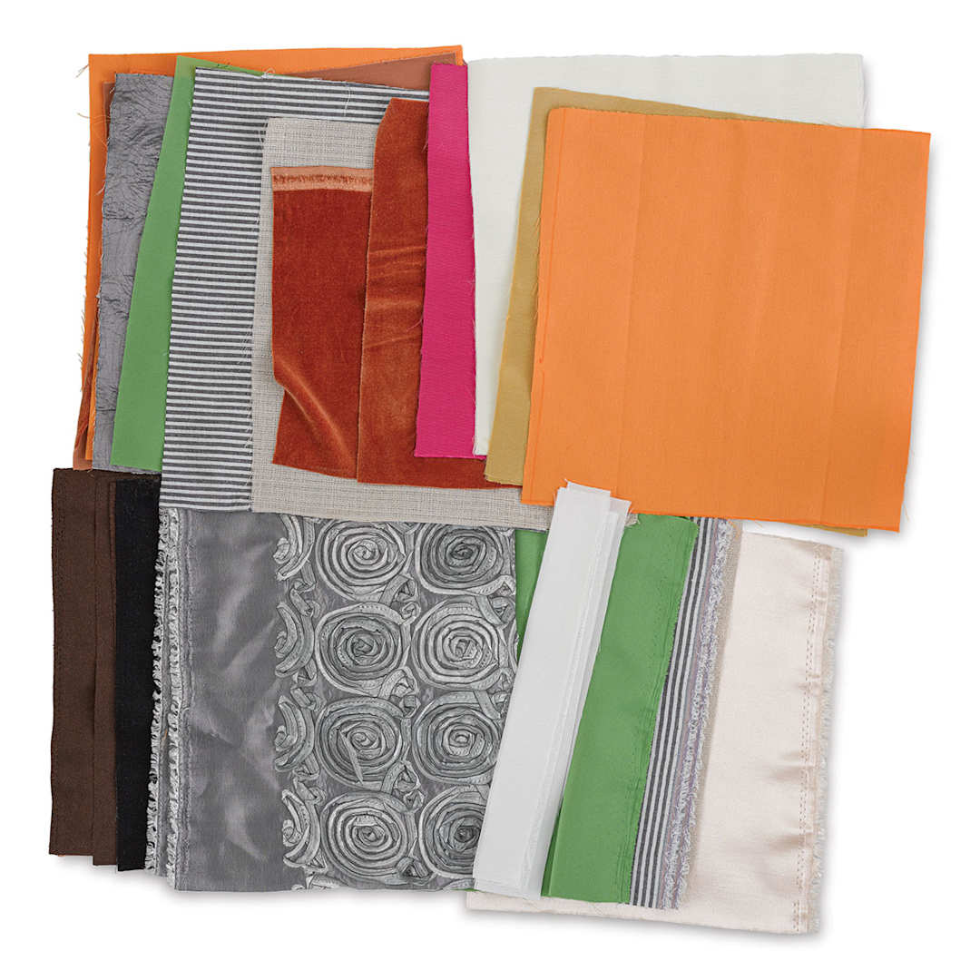 Open in modal - Hygloss Fabric Squares - 12" x 12", Assorted Colors, Package of 36 (Out of packaging)
