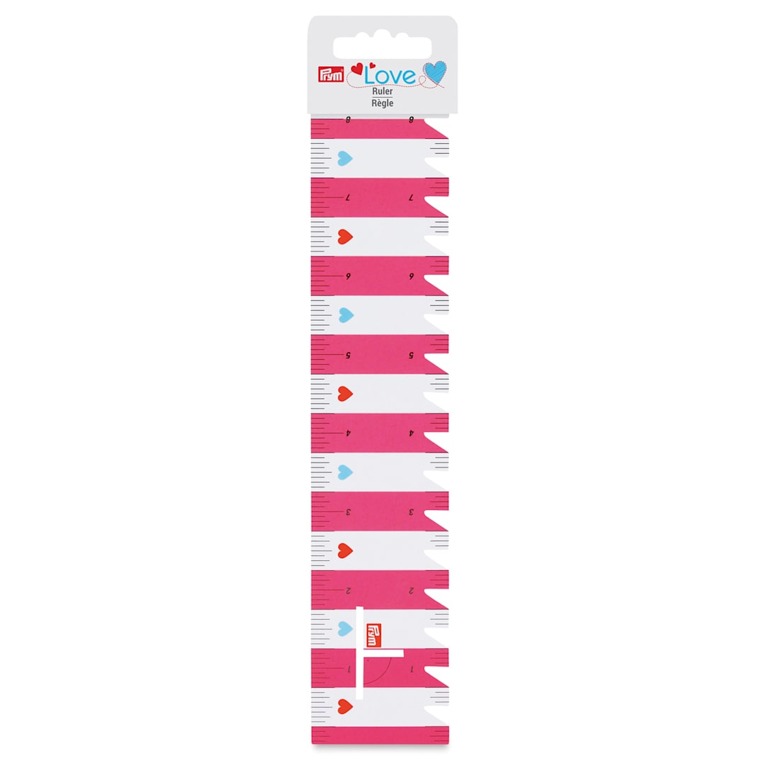 Open in modal - Prym Love Ruler - 8", Pink (With label)