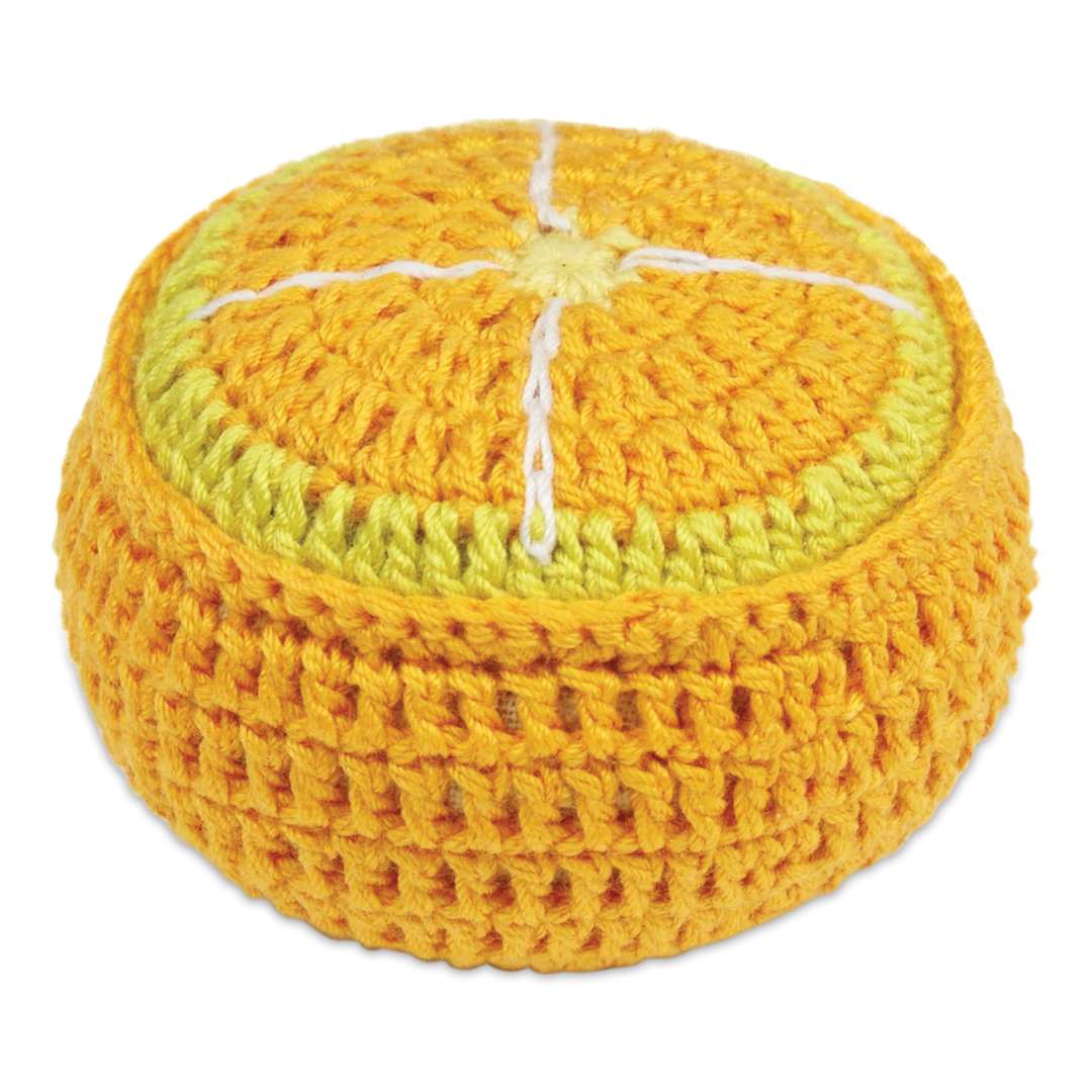 Open in modal - Prym Love Fruit Pin Cushion Pattern Weight - Orange, 0.8 oz