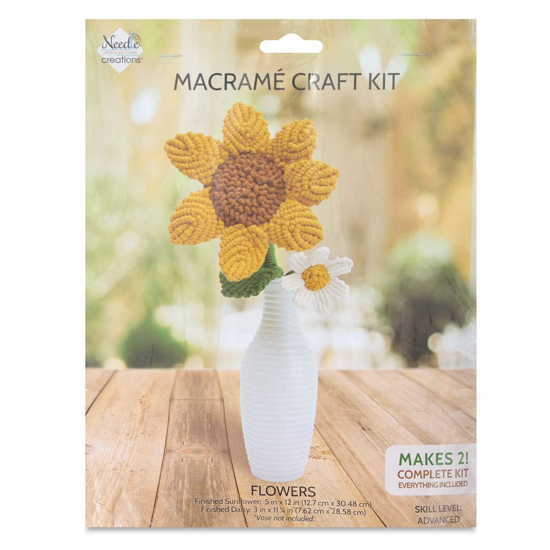 Open in modal - Needle Creations Macramé Flowers Kit, front of the packaging
