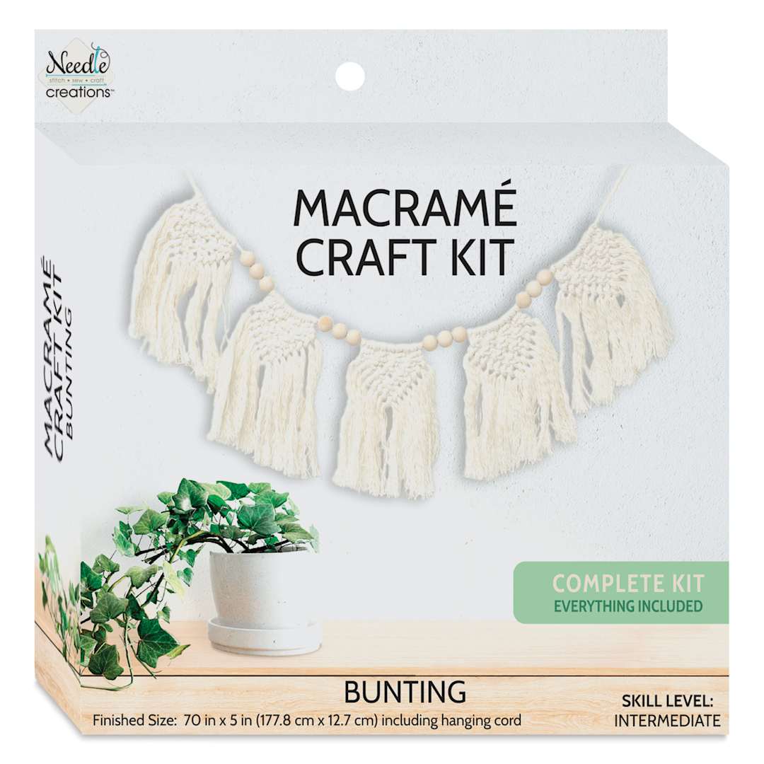 Open in modal - Needle Creations Macrame Bunting Kit front of packaging