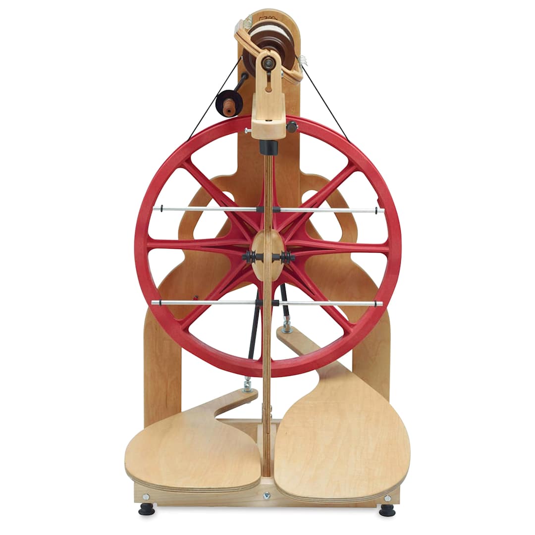 Open in modal - Schacht Ladybug Lazy Kate, attached to the Ladybug Spinning Wheel (spinning wheel not included)