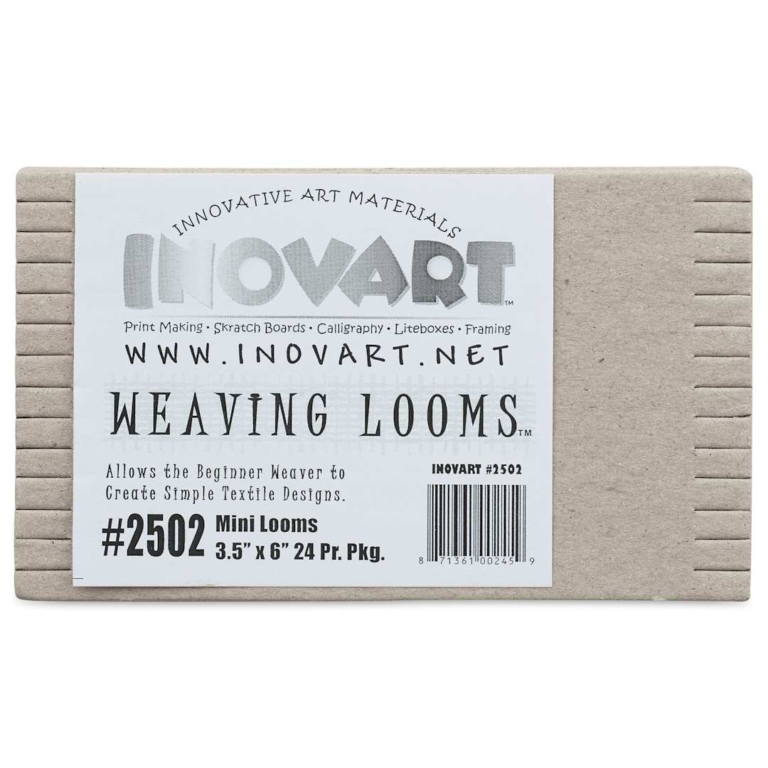 Open in modal - Inovart Chipboard Weaving Looms - Mini, 3-1/2" x 6", Pkg of 24