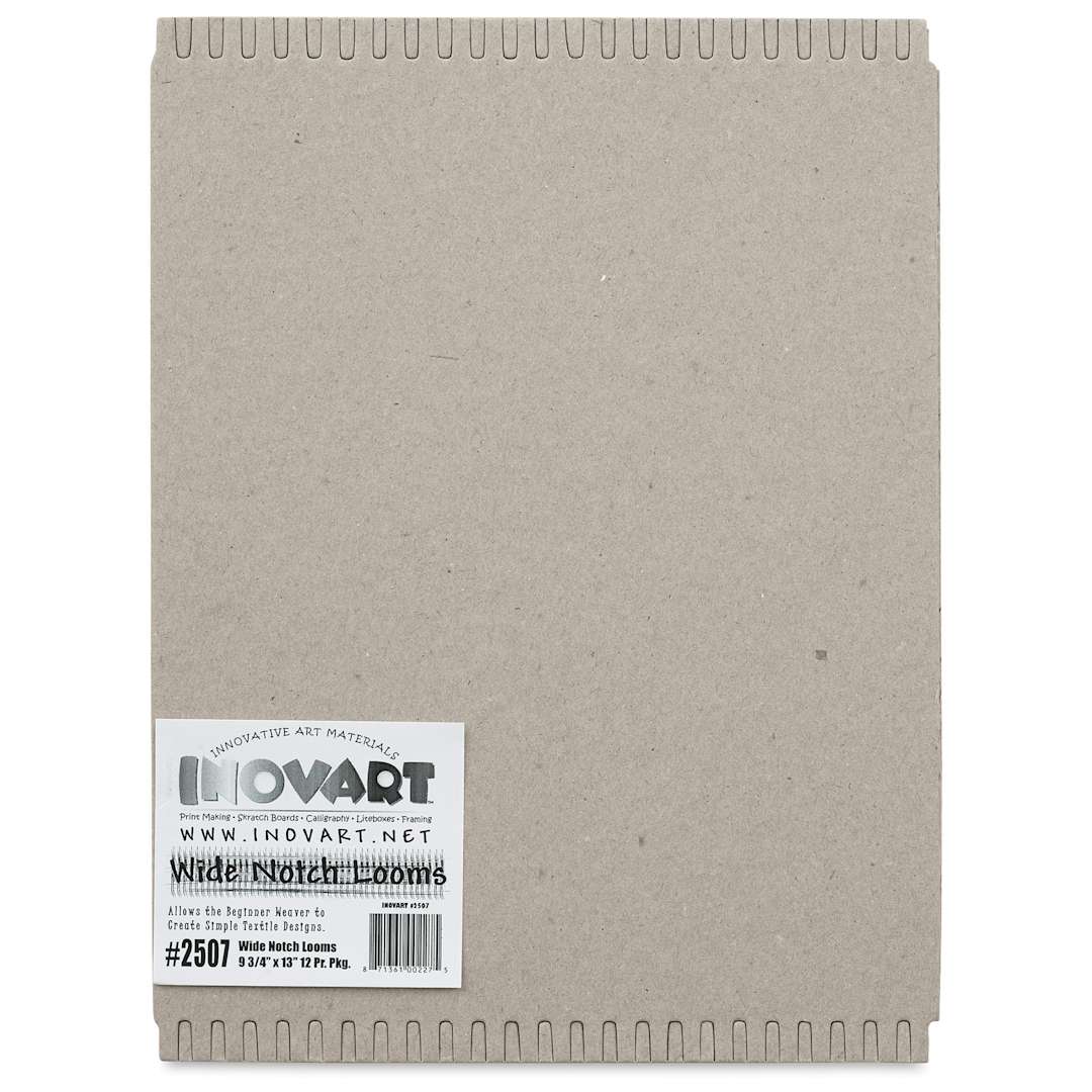 Open in modal - Wide Notch Chipboard Weaving Loom - 9-3/4" x 13", Pkg of 12