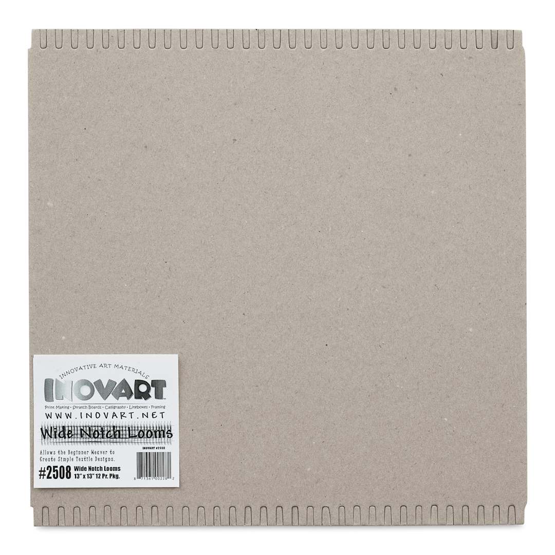 Open in modal - Wide Notch Chipboard Weaving Loom - 13" x 13", Pkg of 12