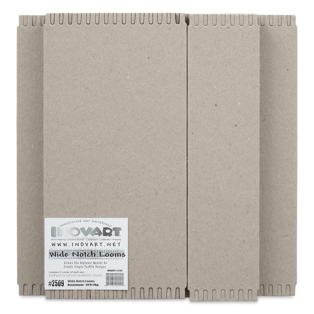 Open in modal - Wide Notch Chipboard Weaving Loom - Assorment, Pkg of 12