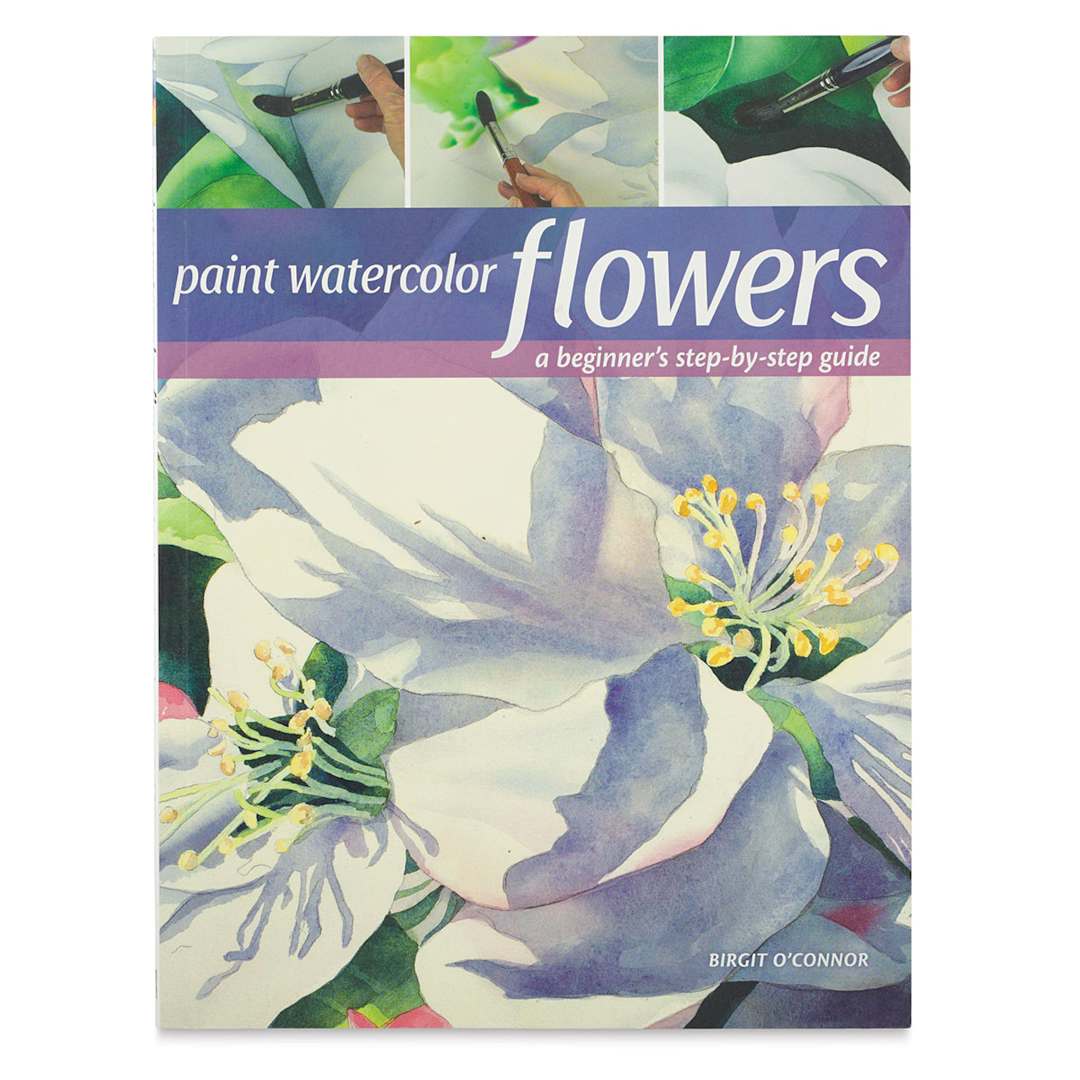 Open in modal - Paint Watercolor Flowers - Front cover of Book