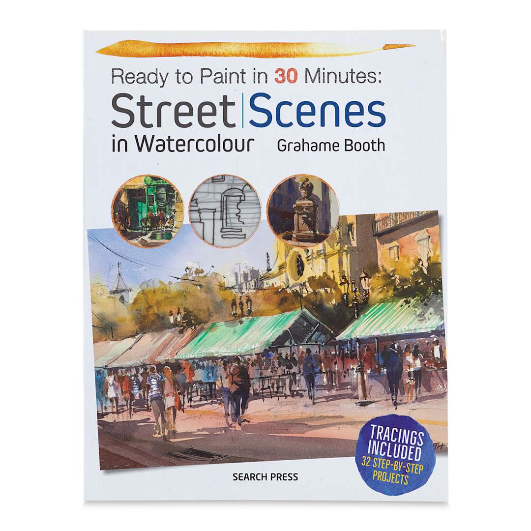 Open in modal - Ready to Paint in 30 Minutes: Street Scenes in Watercolour, Book Cover
