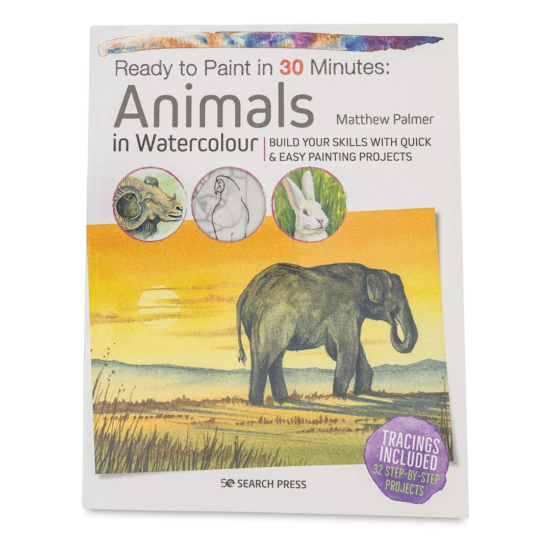 Open in modal - Ready to Paint in 30 Minutes: Animals (Book Cover)