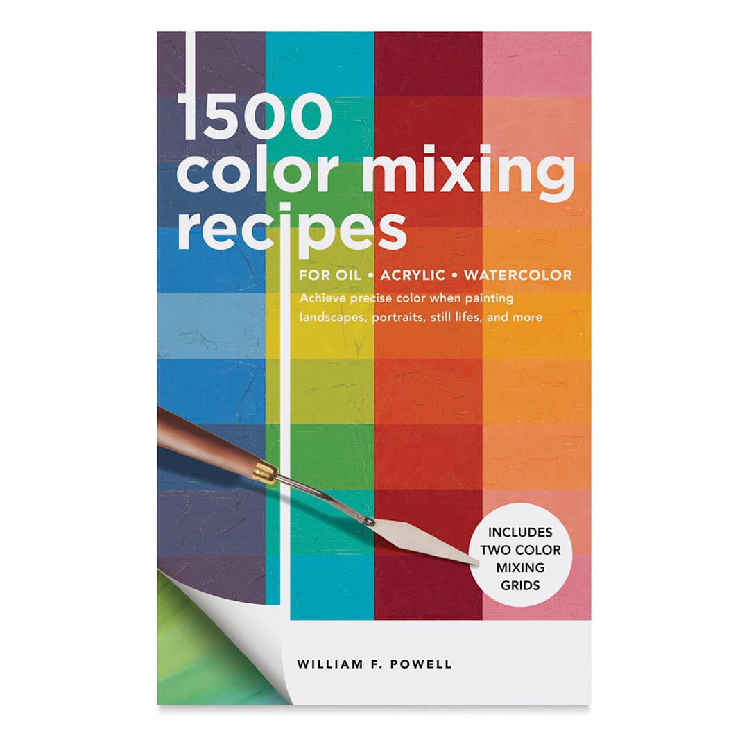 Open in modal - 1,500 Color Mixing Recipes for Oil, Acrylic & Watercolor (Book Cover)