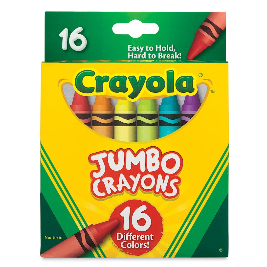 Open in modal - Crayola Jumbo Crayons - Set of 16, front of the packaging