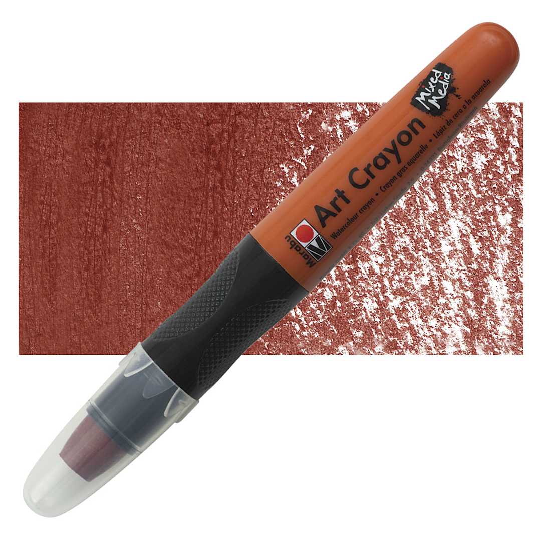 Open in modal - Marabu Art Crayon - Terracotta 008 crayon and swatch