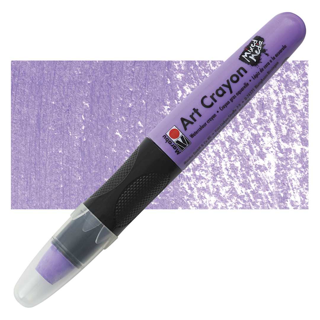 Open in modal - Marabu Art Crayon - Lavender 007 crayon and swatch