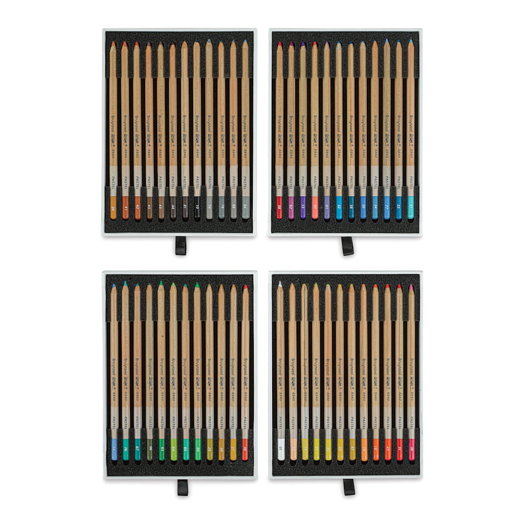 Open in modal - Bruynzeel Design Pastel Pencils - Assorted Colors, Set of 48 (set contents)