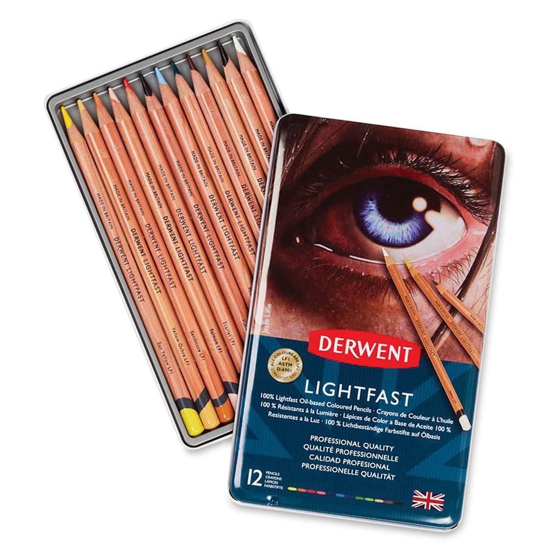 Open in modal - Derwent Lightfast Colored Pencil - Set of 12