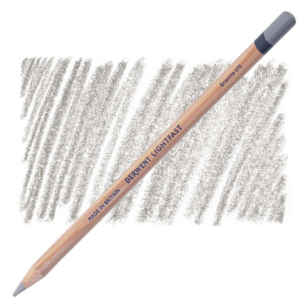 Open in modal - Derwent Lightfast Colored Pencil - Granite pencil and swatch
