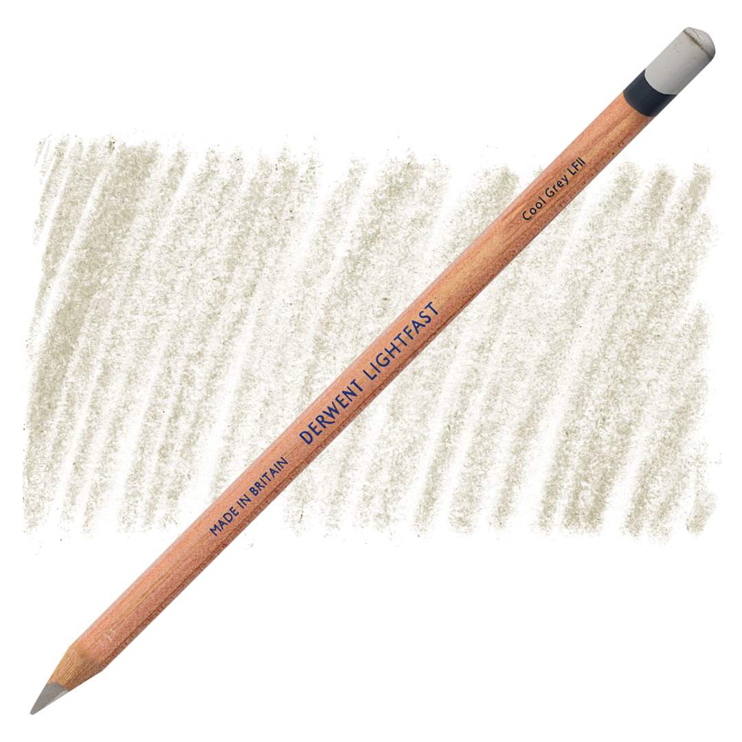 Open in modal - Derwent Lightfast Colored Pencil - Cool Grey pencil and swatch