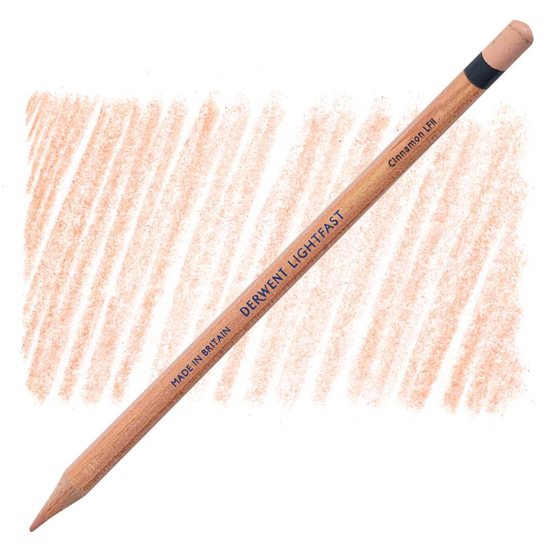 Open in modal - Derwent Lightfast Colored Pencil - Cinnamon pencil and swatch