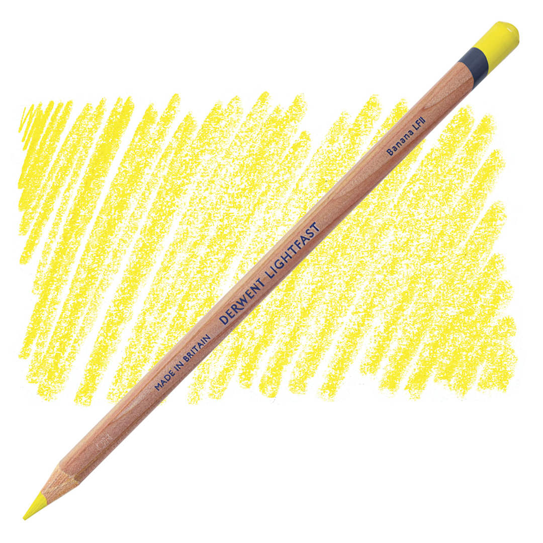 Open in modal - Derwent Lightfast Colored Pencil - Banana pencil and swatch