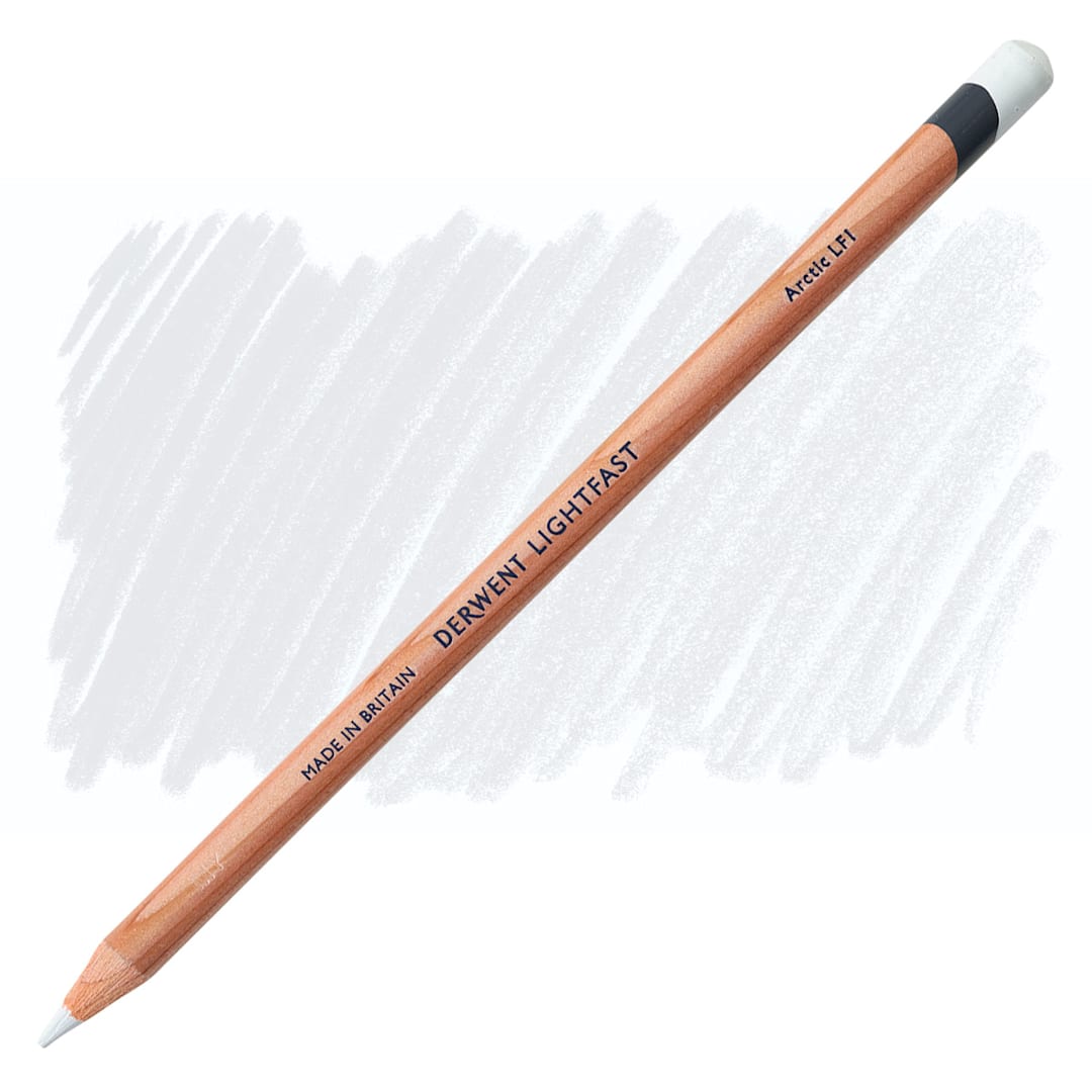 Open in modal - Derwent Lightfast Colored Pencil - Arctic pencil and swatch