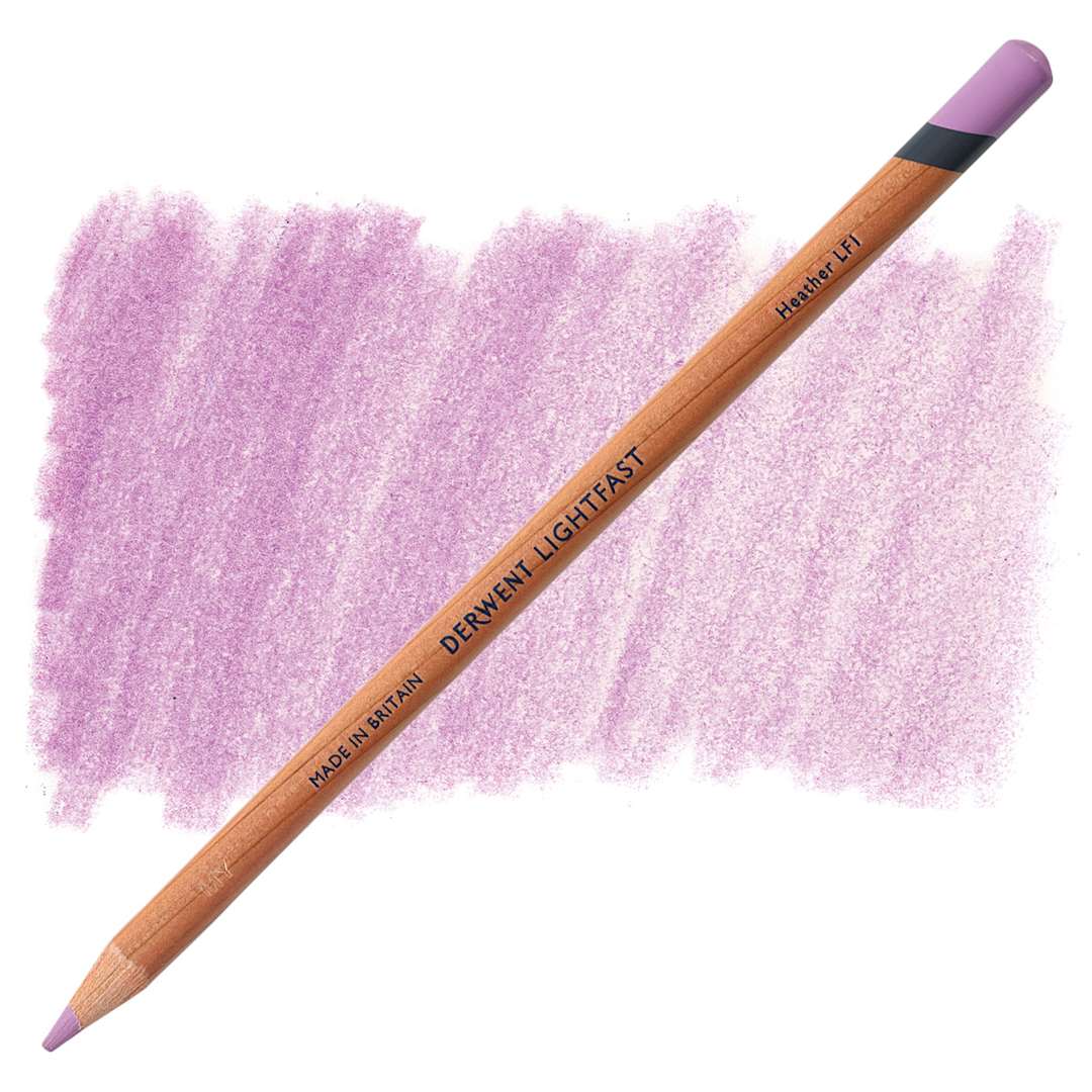 Open in modal - Derwent Lightfast Colored Pencil - Heather pencil and swatch