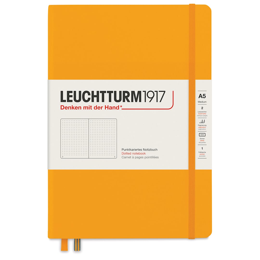 Open in modal - Leuchtturm1917 Dotted Hardbound Notebook - Rising Sun, 5-3/4" x 8-1/4"