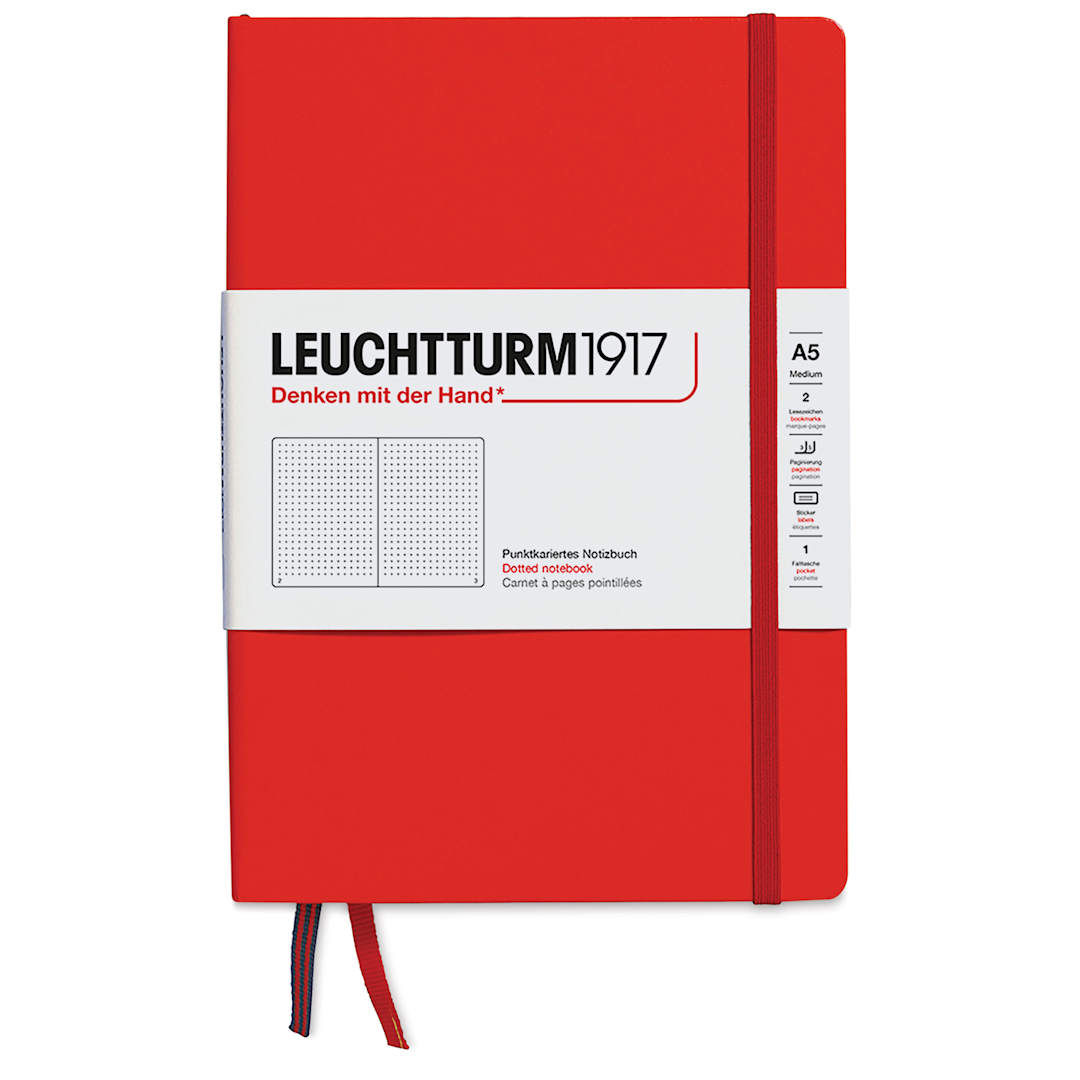 Open in modal - Leuchtturm1917 Dotted Hardbound Notebook - Fox Red, 5-3/4" x 8-1/4"