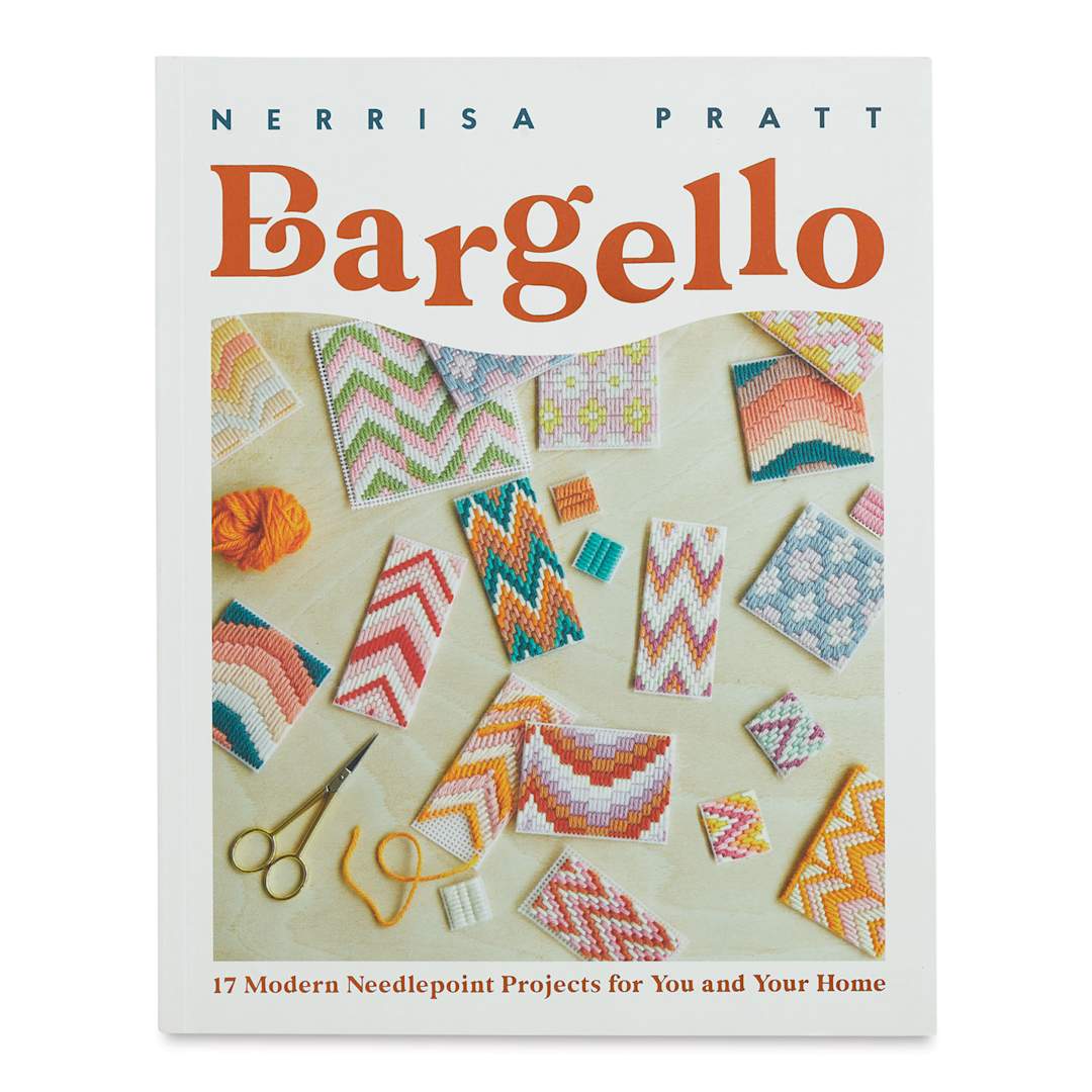 Open in modal - Bargello: 17 Modern Needlepoint Projects for You and Your Home (Book cover)