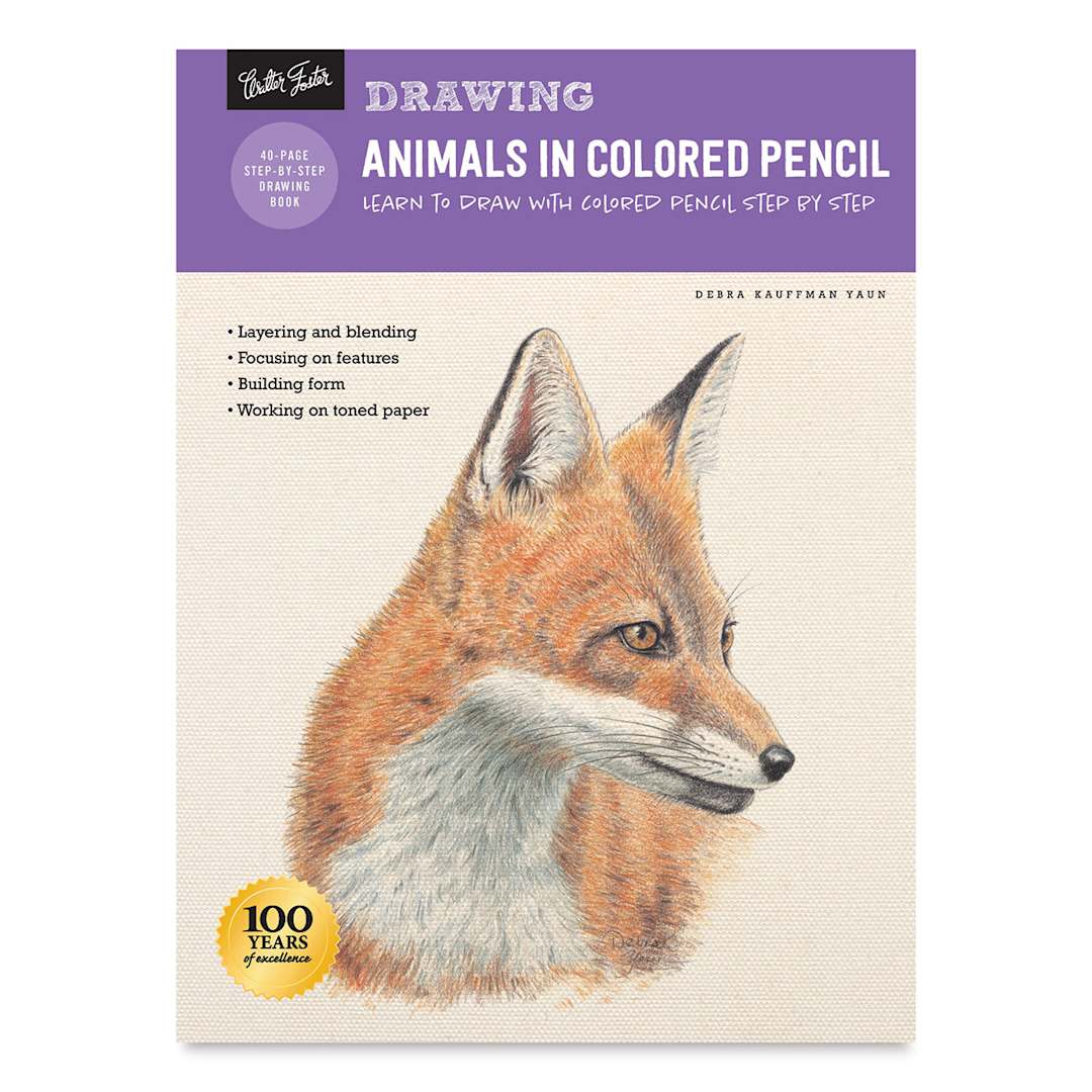 Open in modal - Drawing: Animals in Colored Pencil, Book Cover