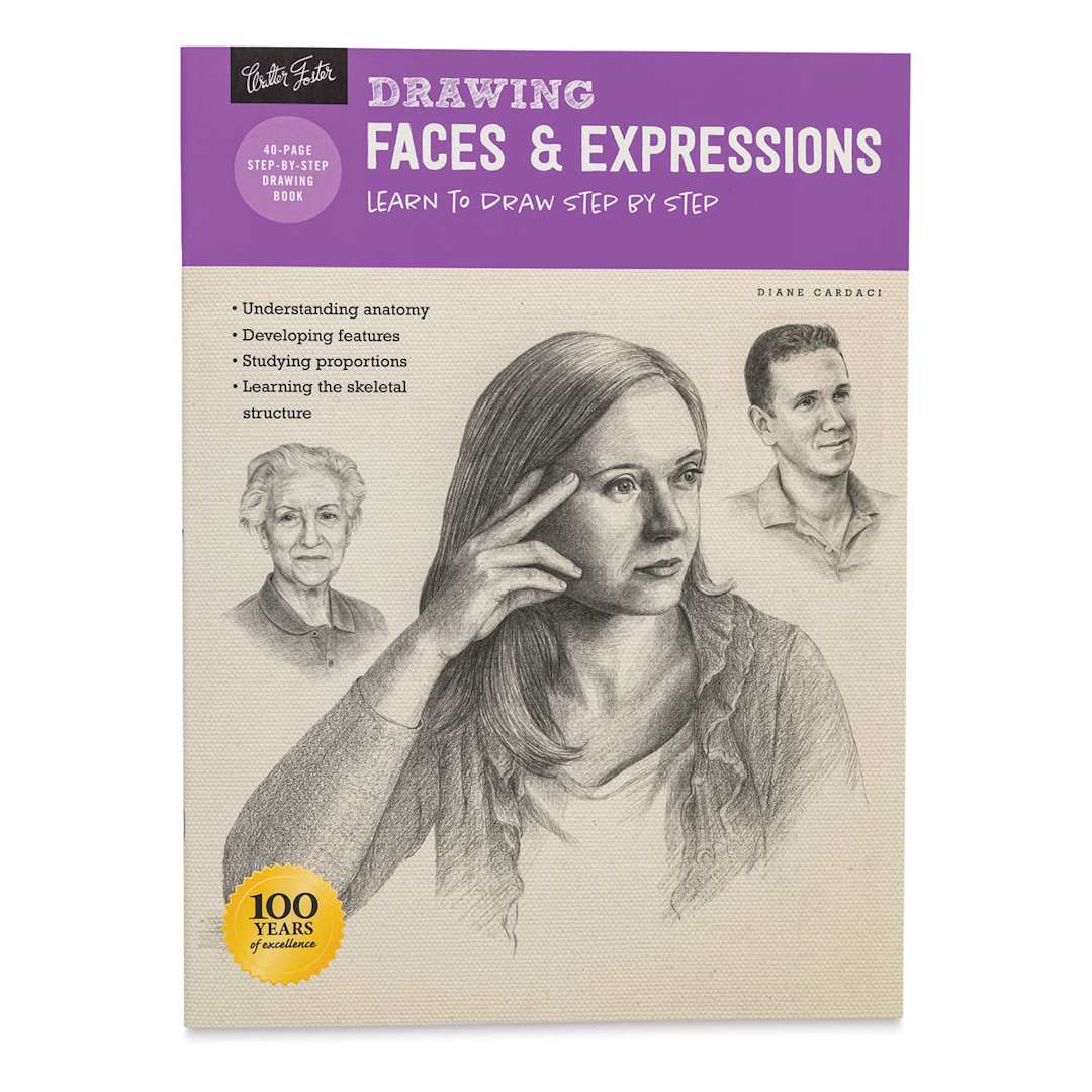 Open in modal - Drawing Faces & Expressions: Learn to Draw Step by Step - Front cover of book