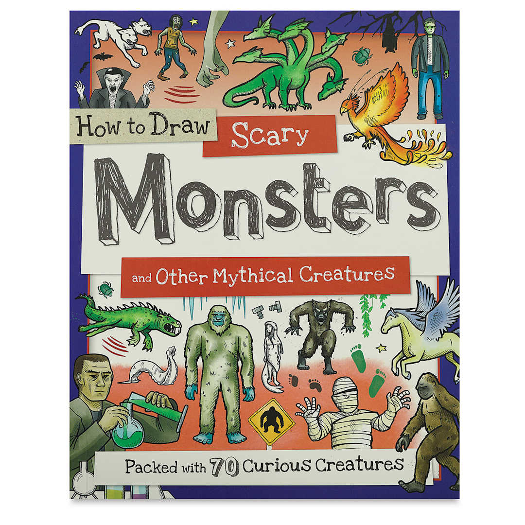 Open in modal - How to Draw Series - Front Cover of book How to Draw Amazing Monsters