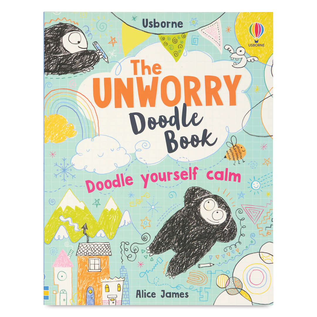 Open in modal - Usborne Unworry Doodle Book, front cover