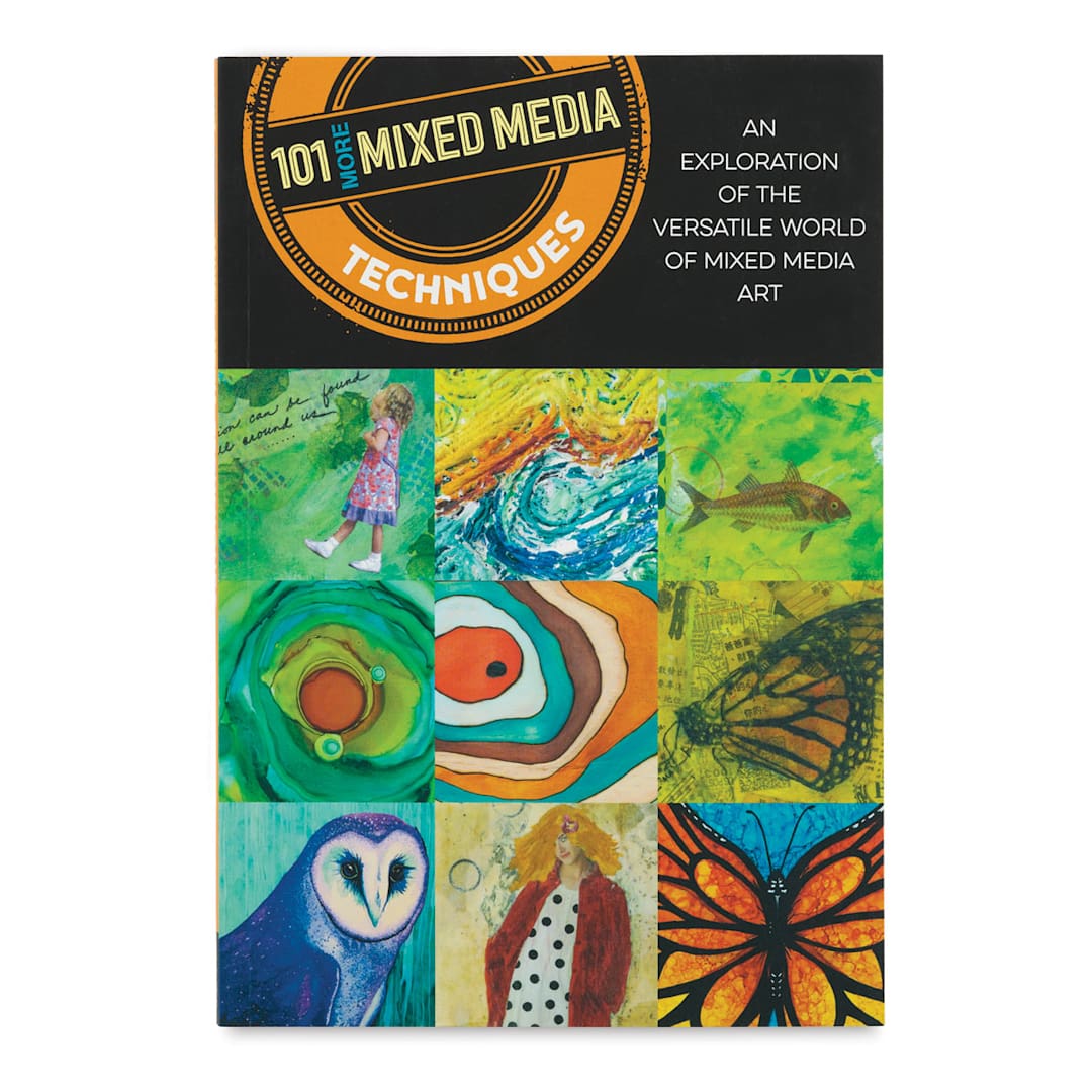 Open in modal - 101 More Mixed Media Techniques - Front cover of 2019 edition
