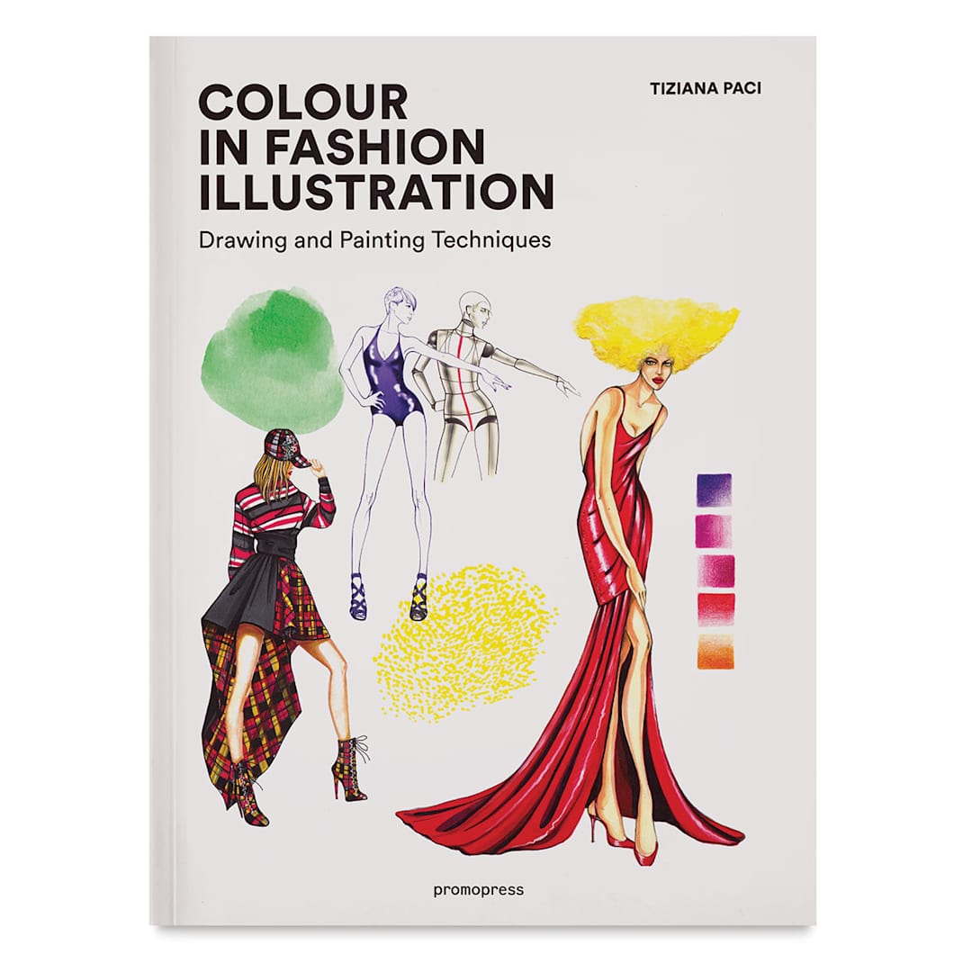 Open in modal - Colour in Fashion Illustration - Front cover of Book
