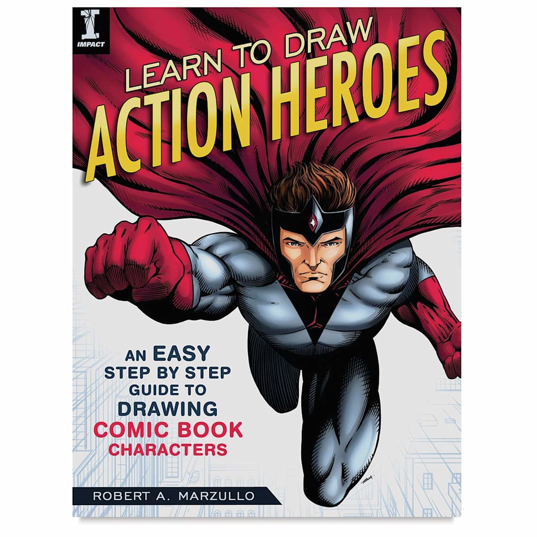 Open in modal - Learn to Draw Action Heroes - Front cover of Book
