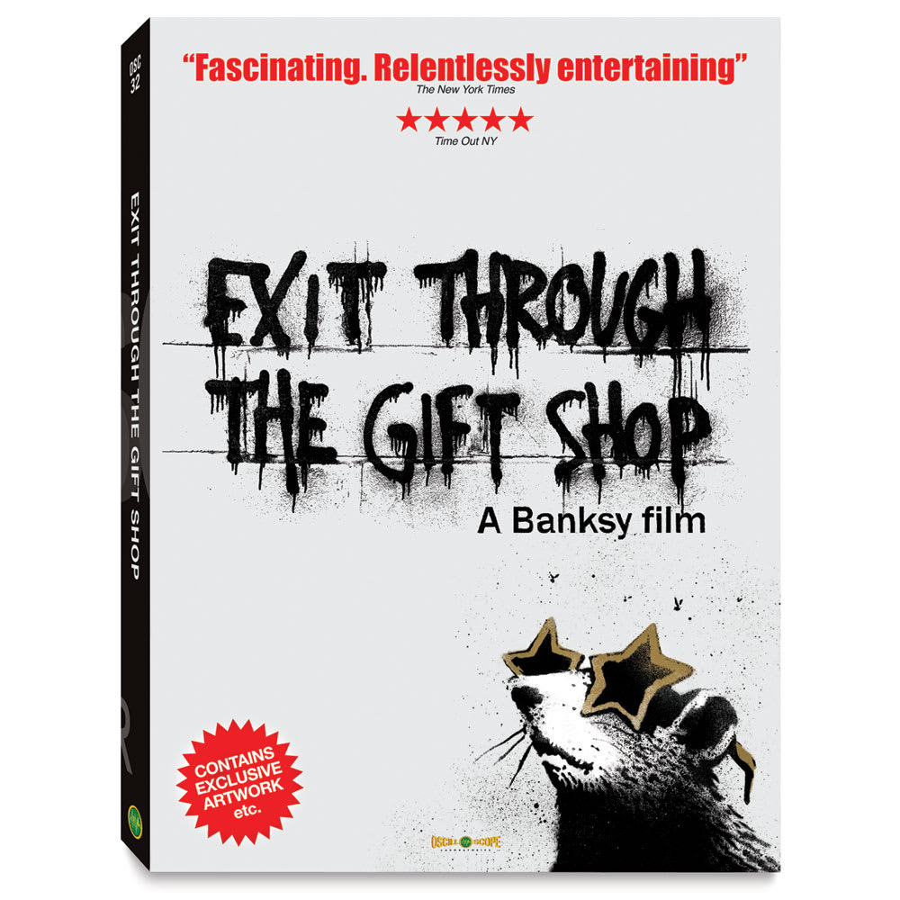 Open in modal - Exit Through the Gift Shop DVD - Front cover of DVD
