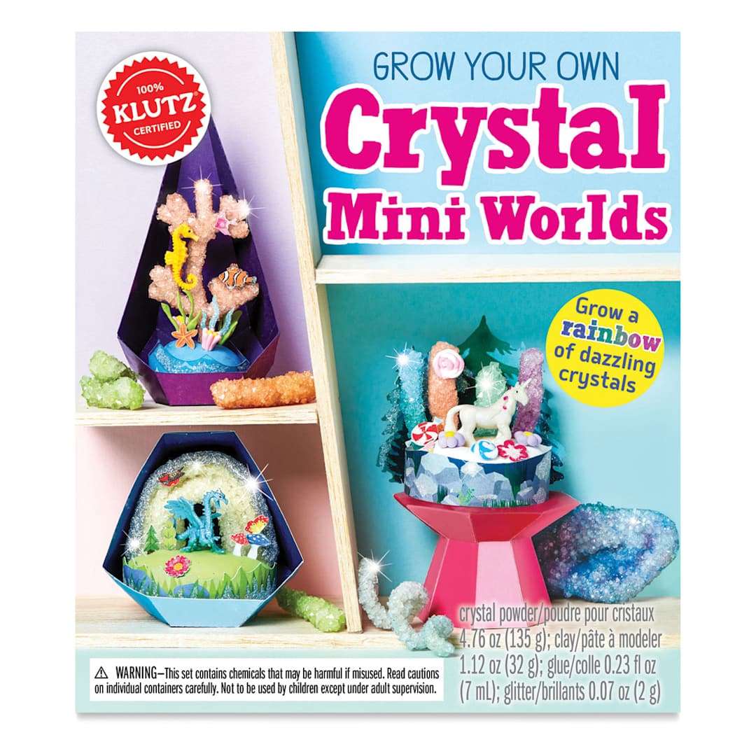 Open in modal - Klutz Grow Your Own Crystal Mini Worlds - Front of package