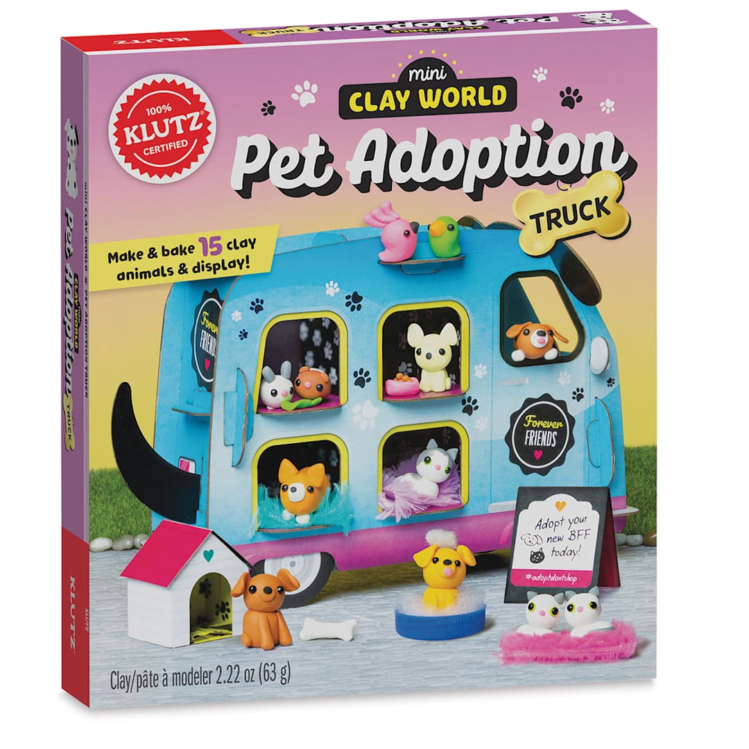 Open in modal - Klutz Mini Clay World Pet Adoption Truck, Kit