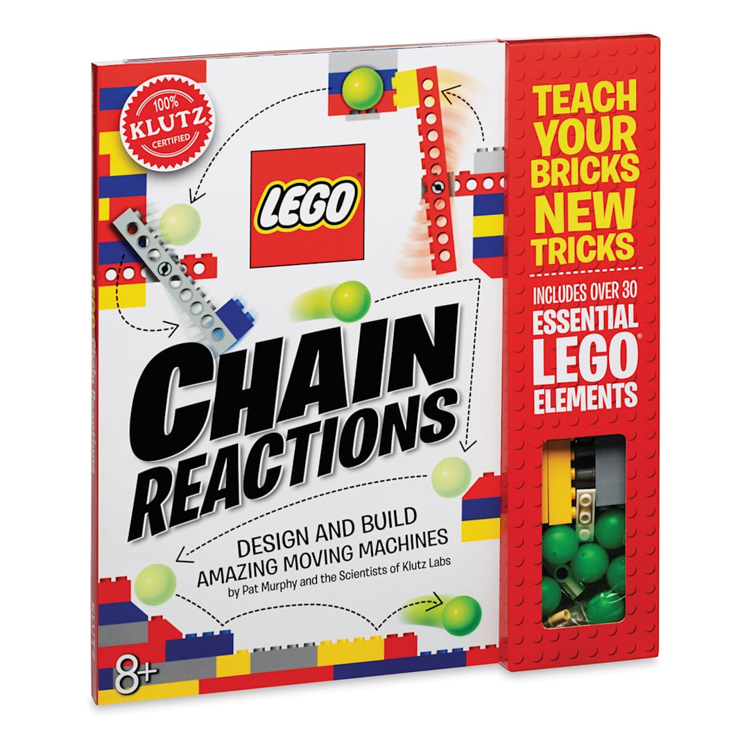 Open in modal - Klutz Lego Chain Reactions Kit (front of packaging)