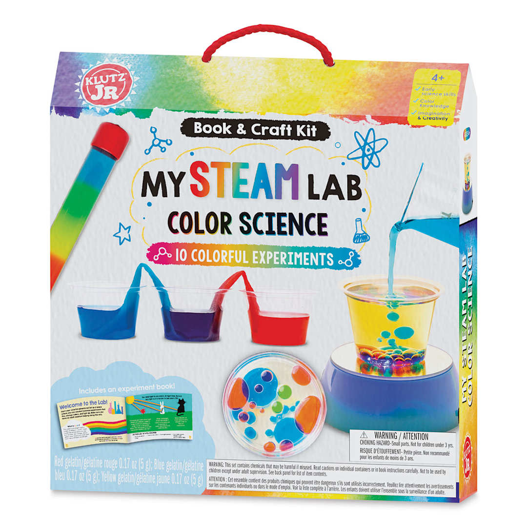 Open in modal - Klutz Jr My STEAM Lab Color Science Kit (front of packaging)