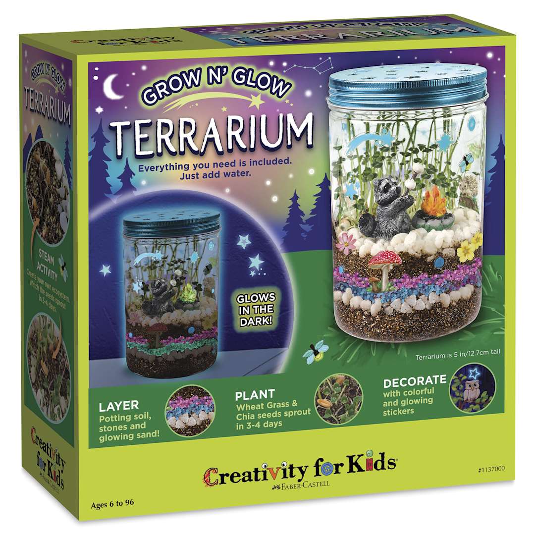 Open in modal - Creativity for Kids Grow N’ Glow Terrarium - front of packaging