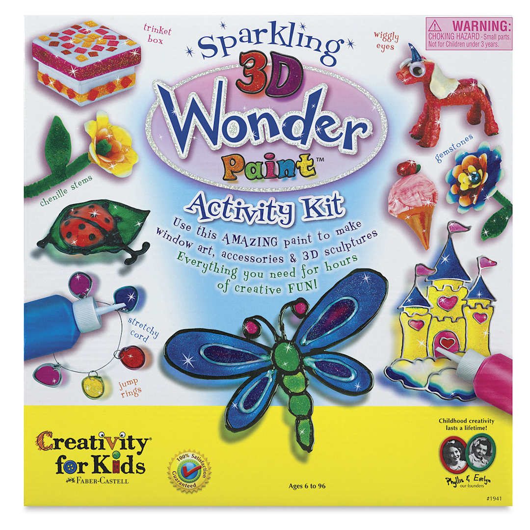 Open in modal - Sparkling 3D Wonder Paint Kit - Front of package
