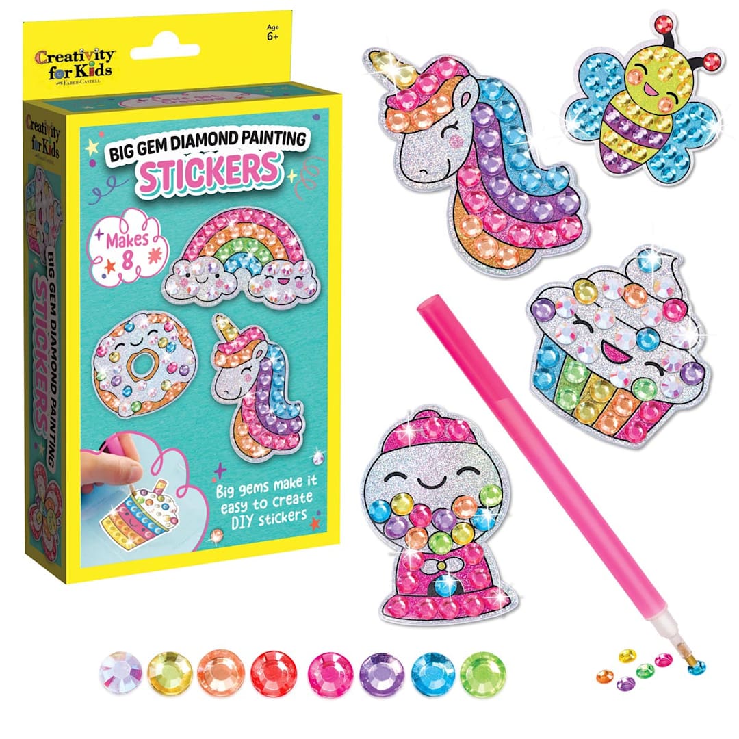 Open in modal - Big Gem Diamond Painting Stickers Kit