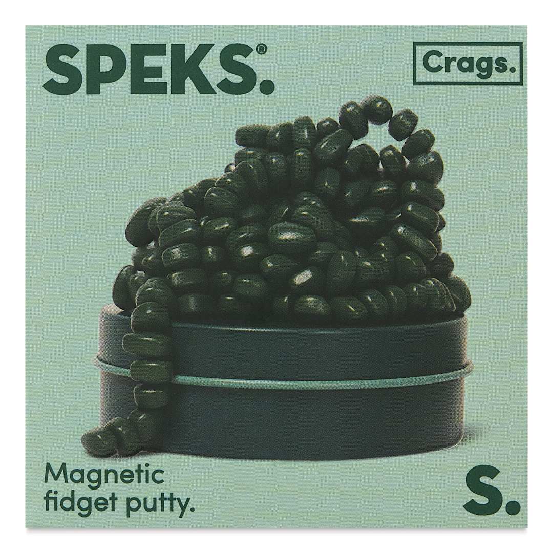 Open in modal - Speks Crags Magnetic Fidget Putty - Jade, front of packaging